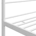 Canopy Bed Frame White Metal 90x200 cm.