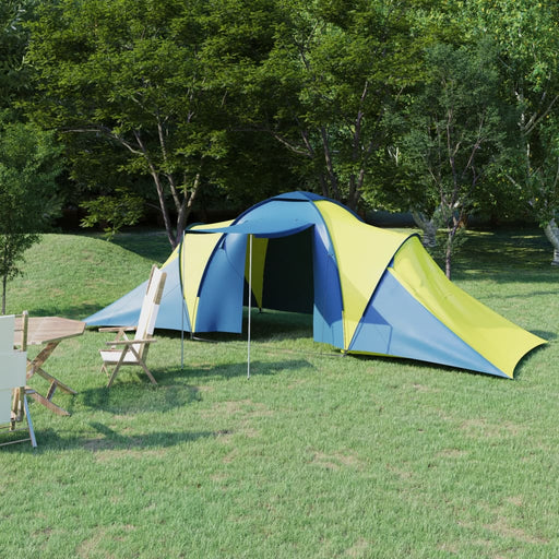 Camping Tent 6 Persons Blue and Yellow.