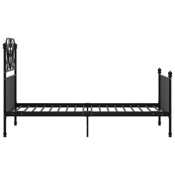 Bed Frame Black Metal 90 cm