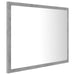 LED Bathroom Mirror Concrete Grey 60x8.5x37 cm Acrylic.
