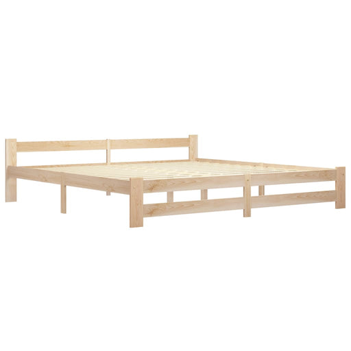 Bed Frame Solid Pine Wood 200x200 cm.
