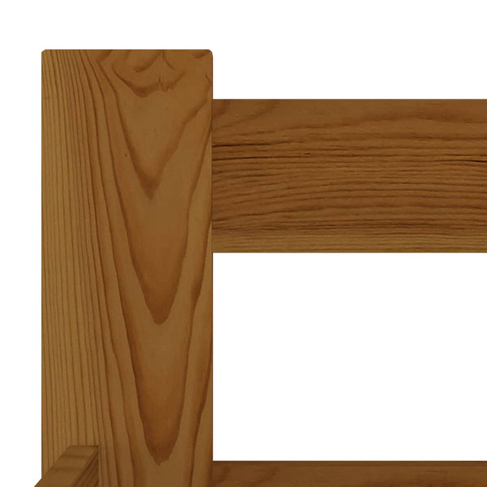 Bed Frame Honey Brown Solid Pine Wood 140x200 cm.