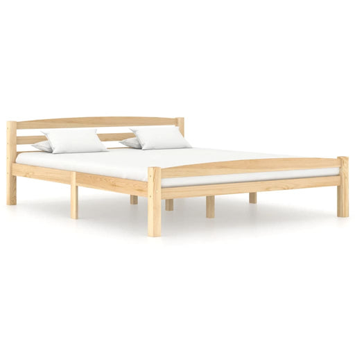 Bed Frame Solid Pinewood 160x200 cm.