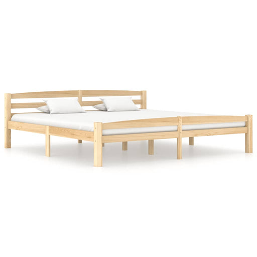 Bed Frame Solid Pinewood 200x200 cm.