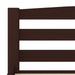 Bed Frame Dark Brown Solid Pinewood 100x200 cm.
