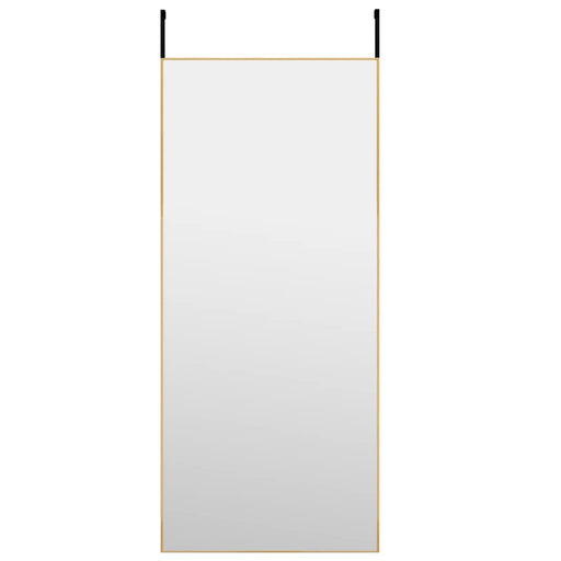 Door Mirror Gold 40x100 cm Glass and Aluminium.