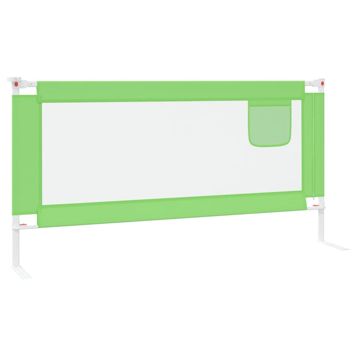 Toddler Safety Bed Rail Green 180x25 cm Fabric.