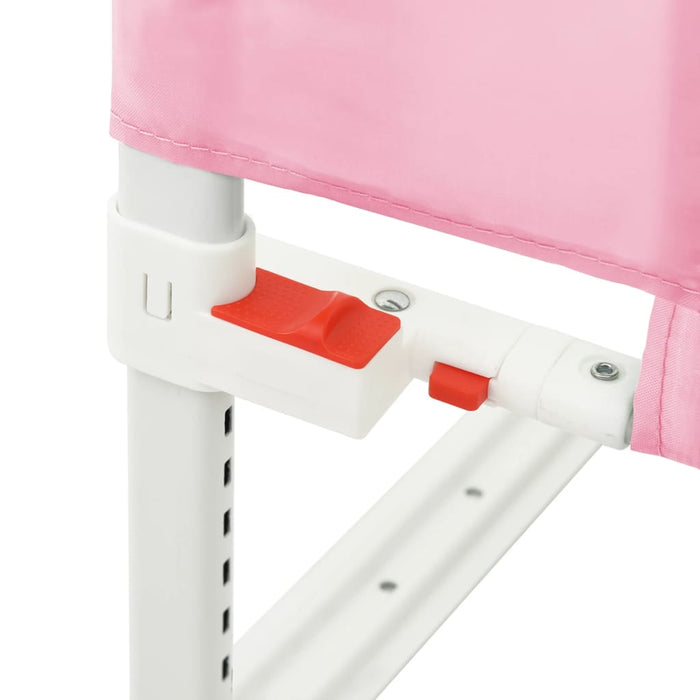 Toddler Safety Bed Rail Pink 120x25 cm Fabric.
