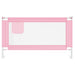 Toddler Safety Bed Rail Pink 140x25 cm Fabric.