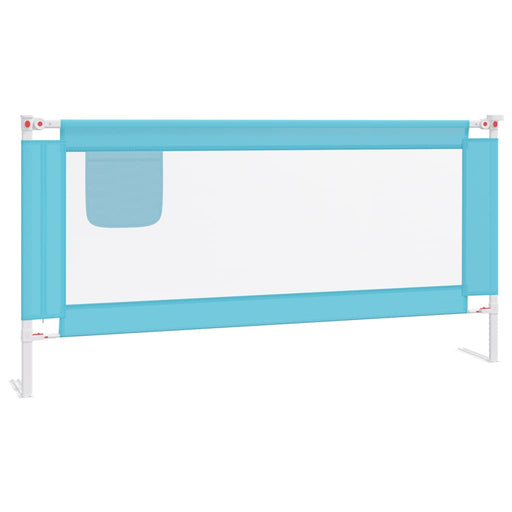 Toddler Safety Bed Rail Blue 180x25 cm Fabric.