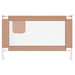 Toddler Safety Bed Rail Taupe 120x25 cm Fabric.