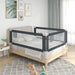 Toddler Safety Bed Rail Dark Grey 100x25 cm Fabric.