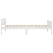 Bed Frame Solid Pinewood White 100x200 cm.