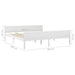 Bed Frame Solid Pinewood White 180x200 cm 6FT Super King.
