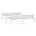 Bed Frame Solid Pinewood White 200x200 cm.
