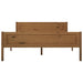 Bed Frame Solid Pinewood Honey Brown 140x200 cm.