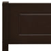 Bed Frame Solid Pinewood Dark Brown 100x200 cm.