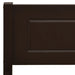 Bed Frame Solid Pinewood Dark Brown 120x200 cm.
