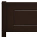 Bed Frame Solid Pinewood Dark Brown 160x200 cm.