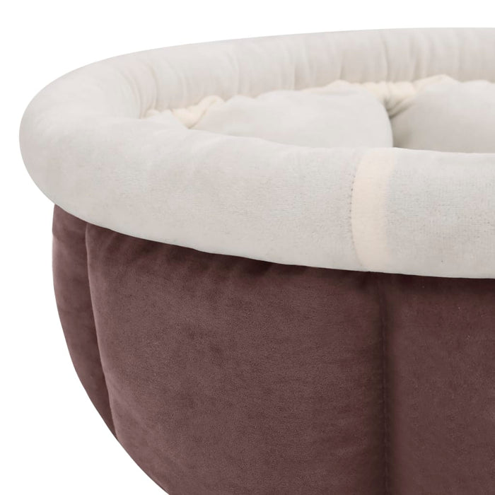 Dog Bed 59x59x24 cm Brown.