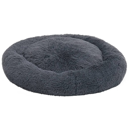 Washable Dog & Cat Cushion Dark Grey 70x70x15 cm Plush.