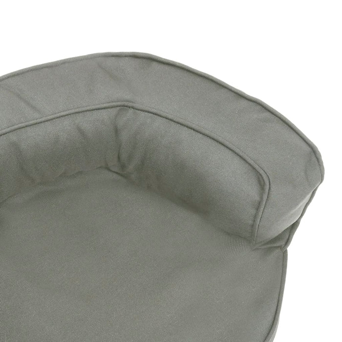 Ergonomic Dog Bed Mattress 60x42 cm Linen Look Grey.