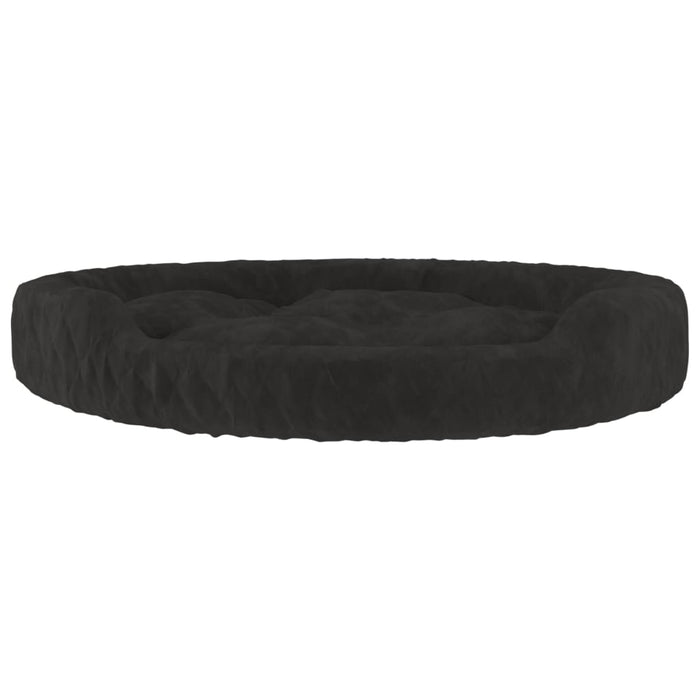 Dog Bed Black 70x55x23 cm Plush.