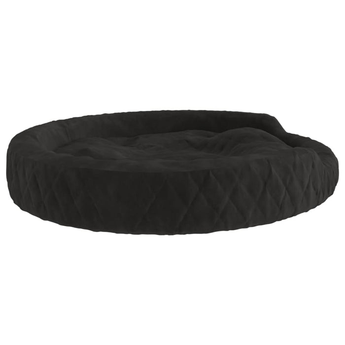 Dog Bed Black 70x55x23 cm Plush.