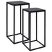 Side Tables 2 pcs Black Steel.