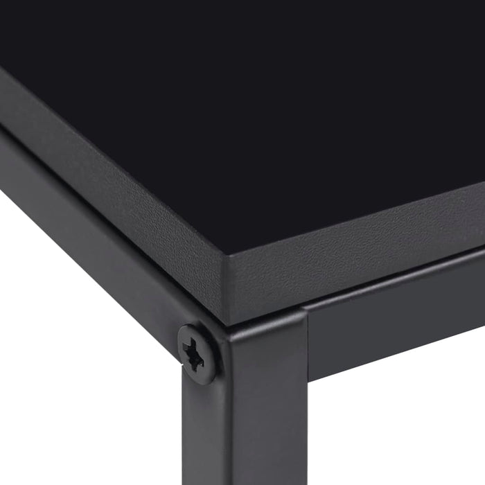 Side Tables 2 pcs Black Steel.