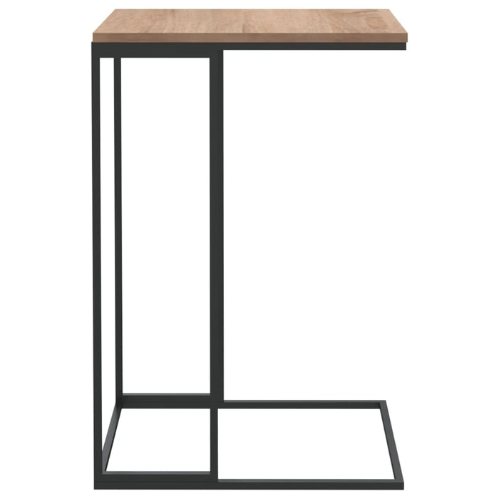 Side Table Black Engineered Wood 40 cm