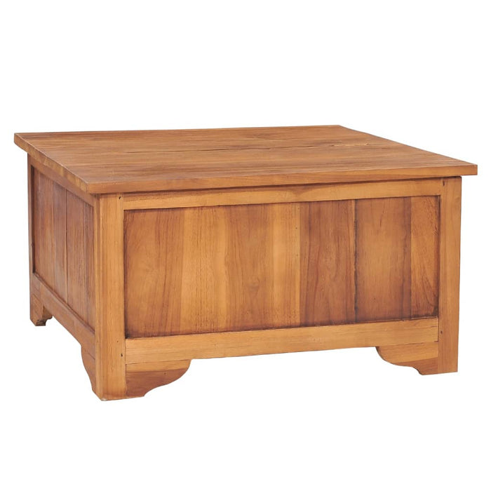 Coffee Table with Flip Top Solid Teak Wood 65 cm