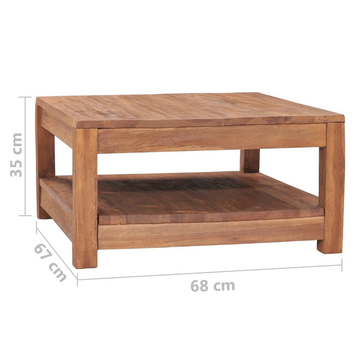 Coffee Table Solid Teak Wood 68 cm