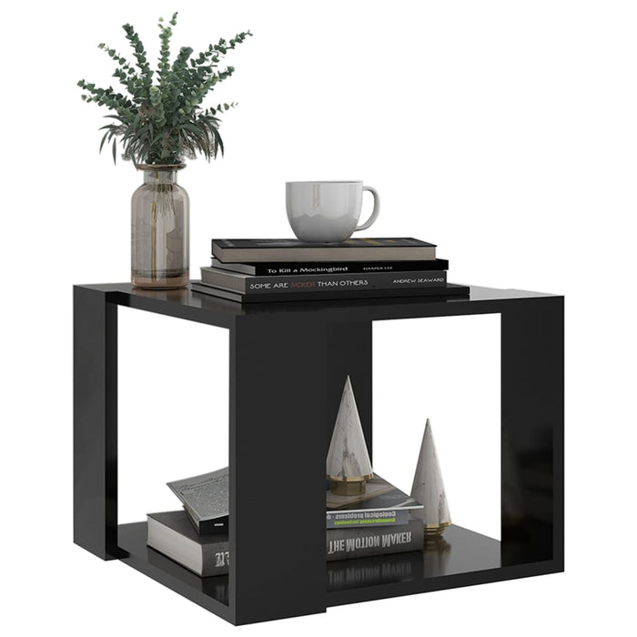 Coffee Table Black Engineered Wood 40 cm