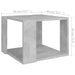 Coffee Table Concrete Grey 40x40x30 cm Engineered Wood.