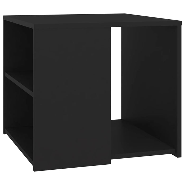 Side Table Black 50x50x45 cm Engineered Wood.
