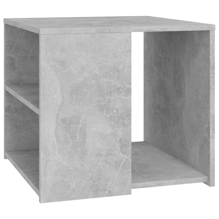Side Table Concrete Grey Engineered Wood 50 cm