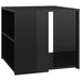 Side Table High Gloss Black 50x50x45 cm Engineered Wood.
