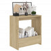 Side Table Sonoma Oak 50x26x50 cm Engineered Wood.