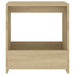 Side Table Sonoma Oak 50x26x50 cm Engineered Wood.