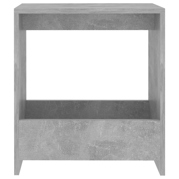 Side Table Concrete Grey 50x26x50 cm Engineered Wood.