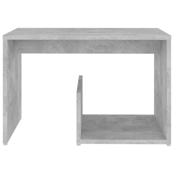 Side Table Concrete Grey 59x36x38 cm Engineered Wood.