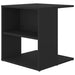 Side Table Black 45x45x48 cm Engineered Wood.