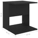 Side Table Black 45x45x48 cm Engineered Wood.