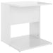 Side Table High Gloss White 45x45x48 cm Engineered Wood.