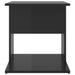 Side Table High Gloss Black 45x45x48 cm Engineered Wood.