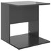 Side Table High Gloss Grey 45x45x48 cm Engineered Wood.