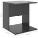 Side Table High Gloss Grey 45x45x48 cm Engineered Wood.