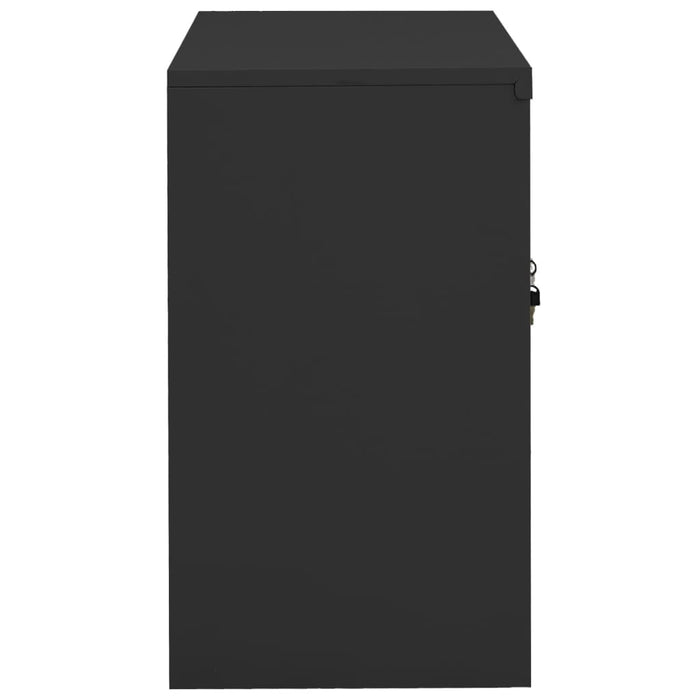 Office Cabinet Anthracite 90x40x70 cm Steel.