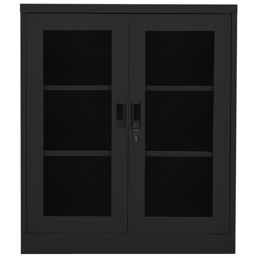 Office Cabinet Anthracite 90x40x105 cm Steel.